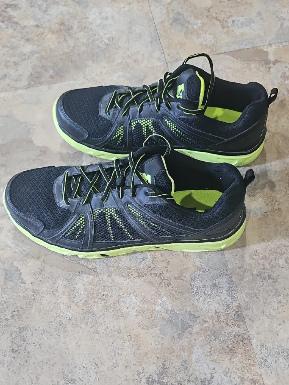 STARTER Men's Black and Neon Green Athletic Sneakers - Picture 7 of 7